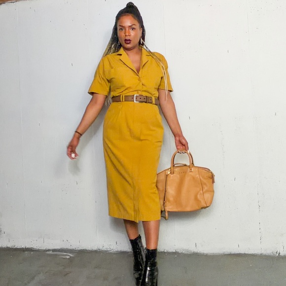 Vintage Utility Dress, fits S - Picture 7 of 13